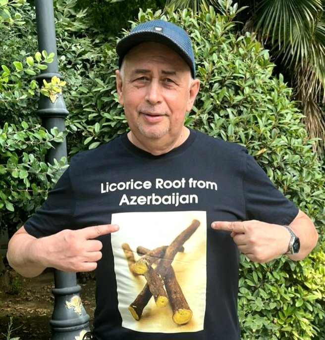 Licorice field in Azerbaijan